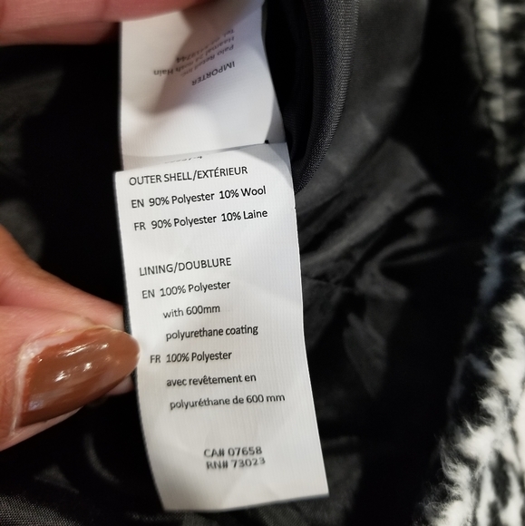 🧥 HOUNDSTOOTH CHECK PATTERN COAT - Picture 10 of 13